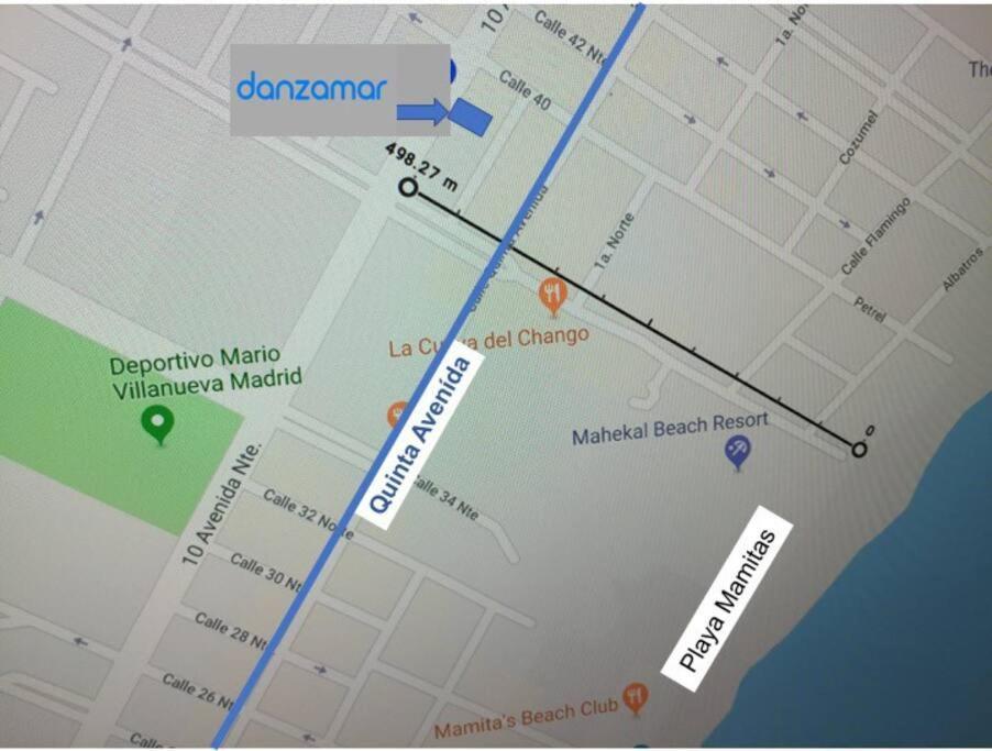 Comfy Aptartment With Pool Near 5th Avenue & Mamitas - Danzamar 3 Apartamento
